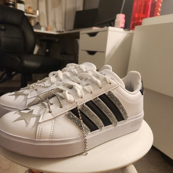 Adidas grant court 2.0 shoes customized women's sneakers - Picture 1 of 6